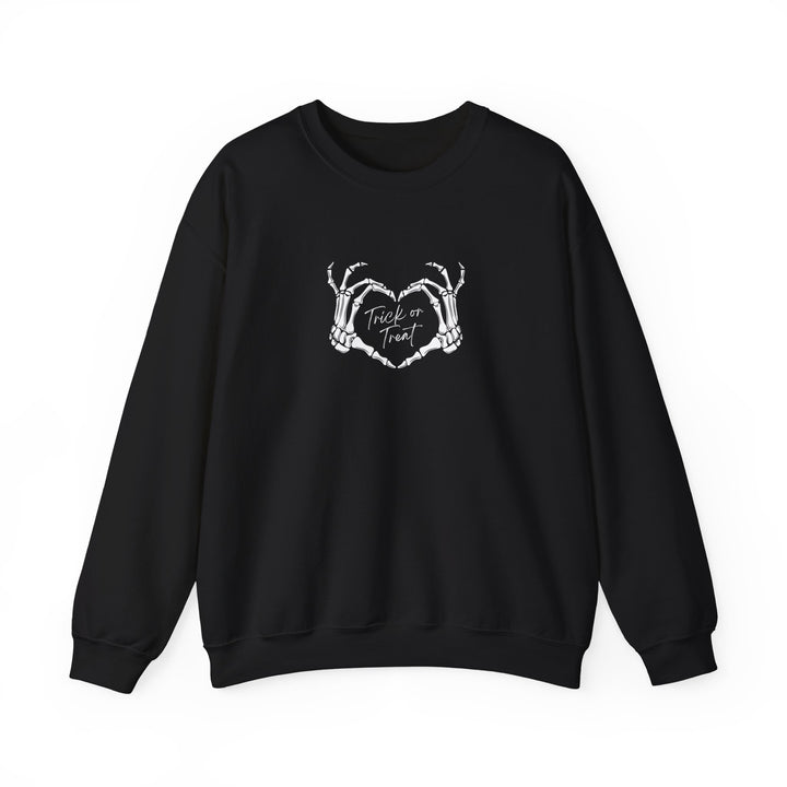 "Trick or Treat" - Skeleton Hands Crewneck Sweatshirt