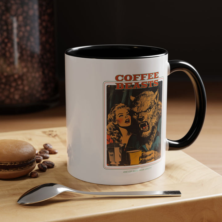 "Coffee Beasts" Accent Mug – Bold Sips, Bold Style