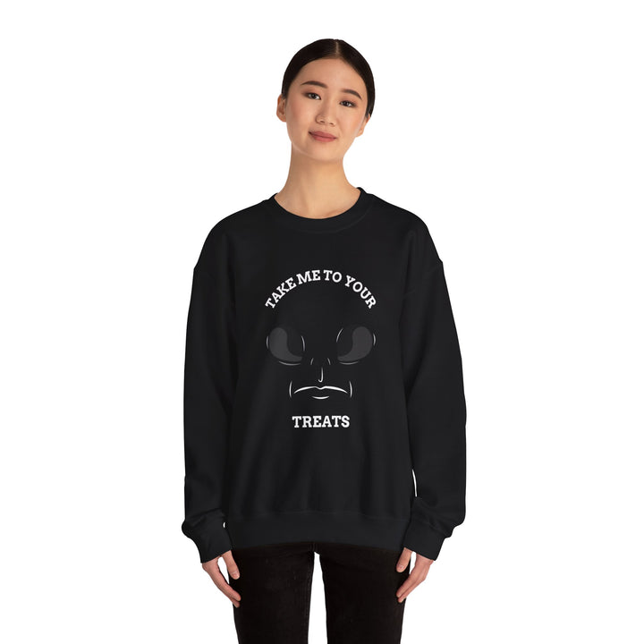 "Take Me To Your Treats" - Sweet & Spooky Style Crewneck Sweatshirt