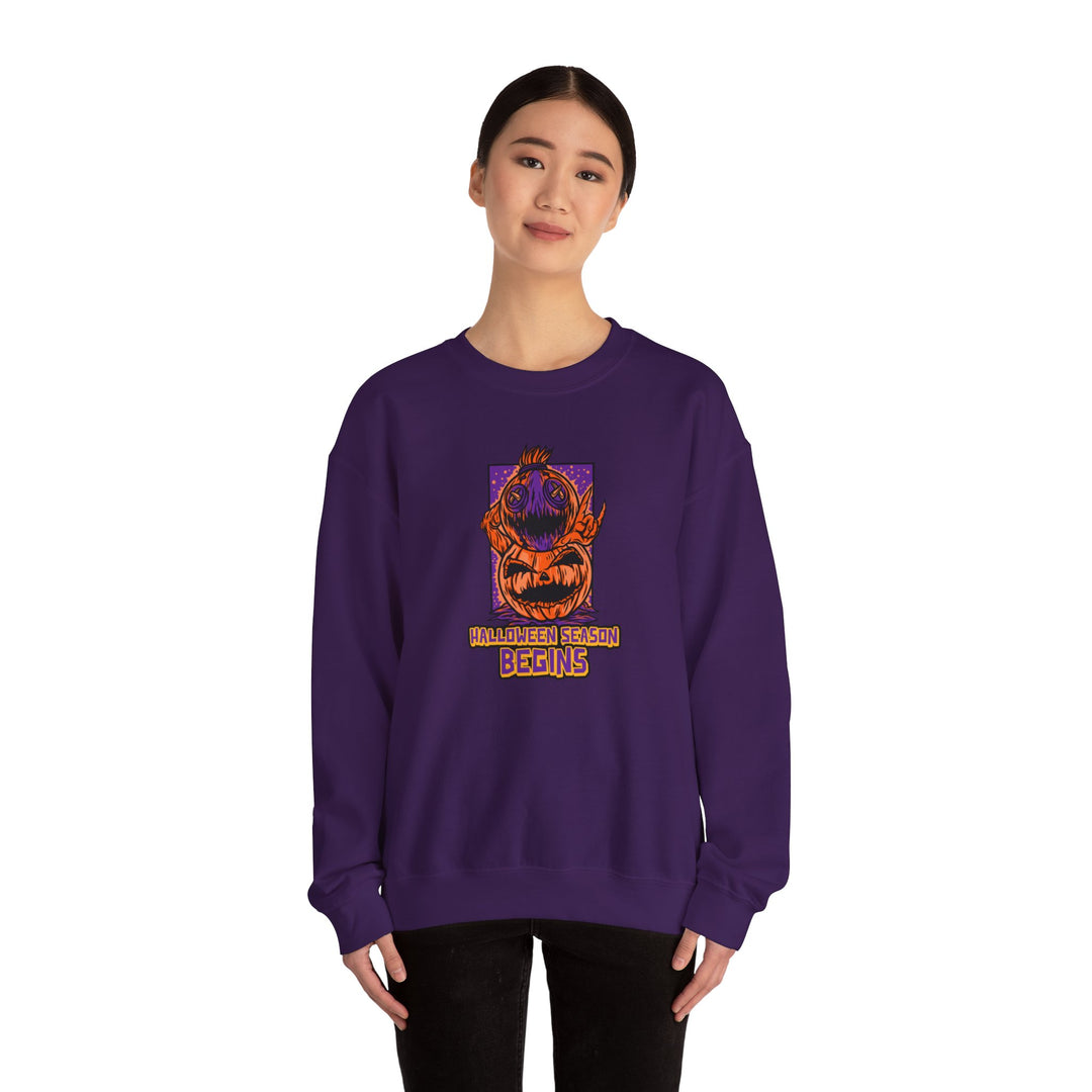 "Halloween Season Begins" - Start The Spookfest Crewneck Sweatshirt