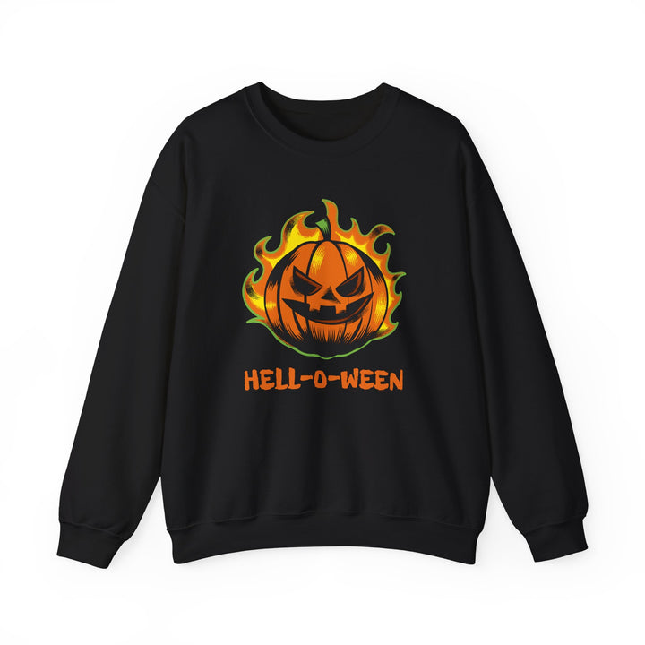 "HELL-O-WEEN" - Spook Tacular Comfort Crewneck Sweatshirt