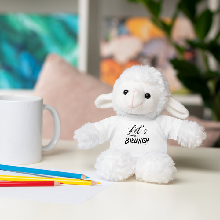 "Let's Brunch" Stuffed Animals with Tee = Cuddly Fun!