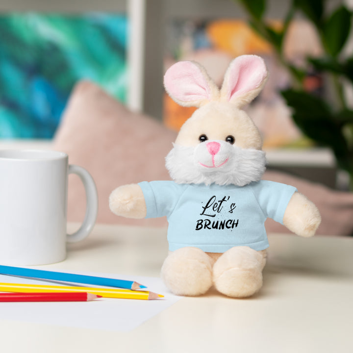 "Let's Brunch" Stuffed Animals with Tee = Cuddly Fun!