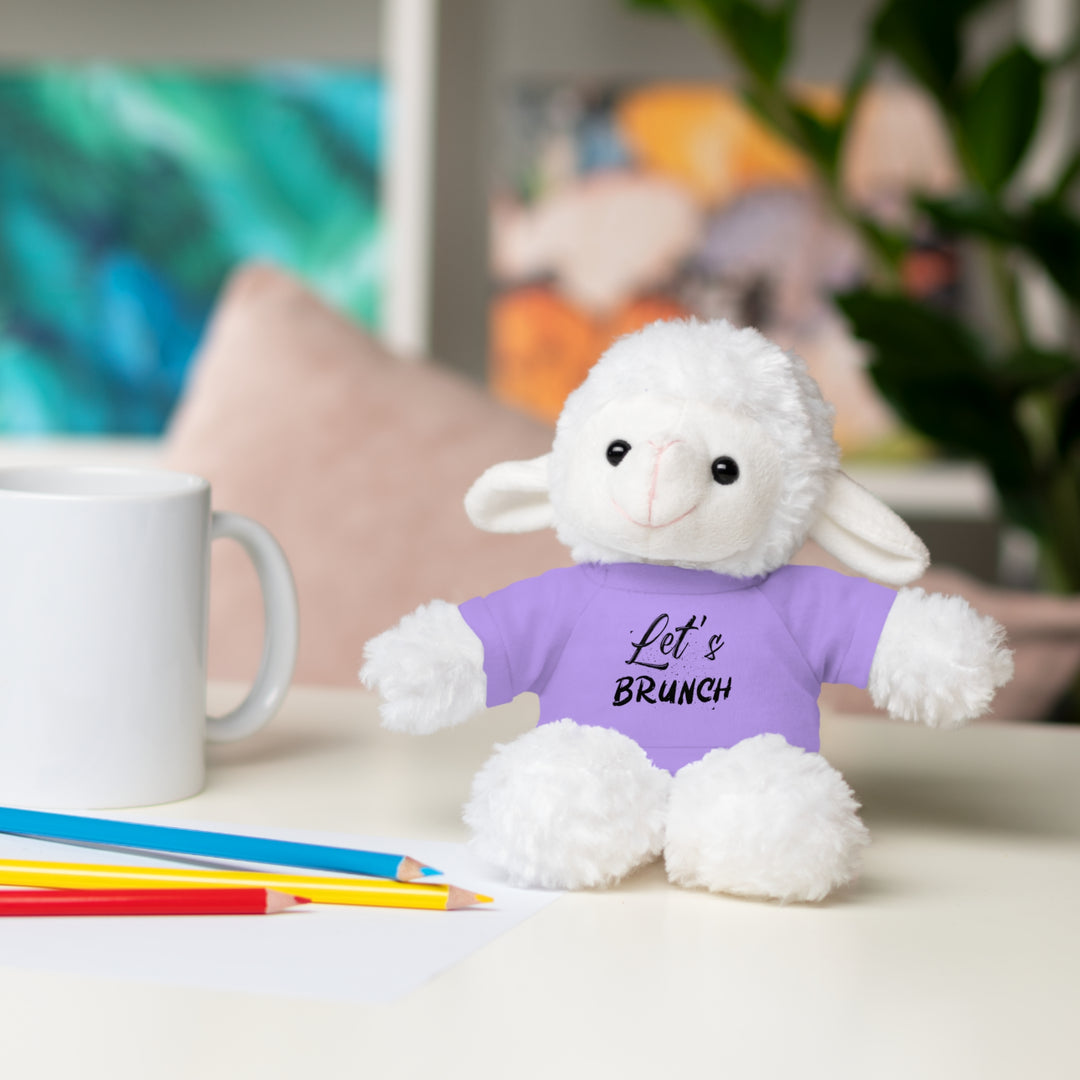 "Let's Brunch" Stuffed Animals with Tee = Cuddly Fun!