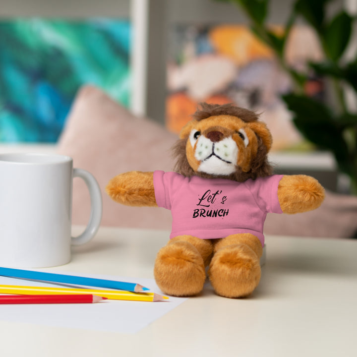 "Let's Brunch" Stuffed Animals with Tee = Cuddly Fun!