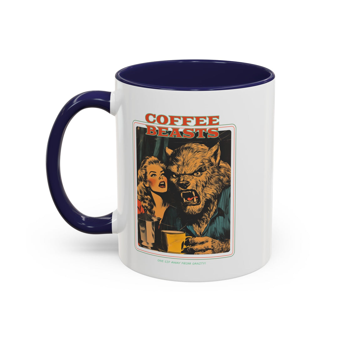 "Coffee Beasts" Accent Mug – Bold Sips, Bold Style