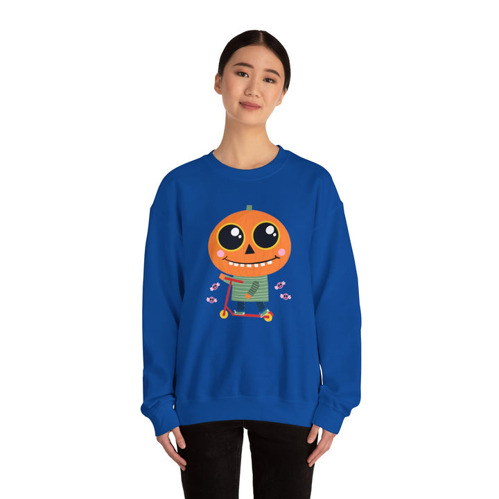 "Pumpkin Rider" - Rev Up Your Halloween Crewneck Sweatshirt