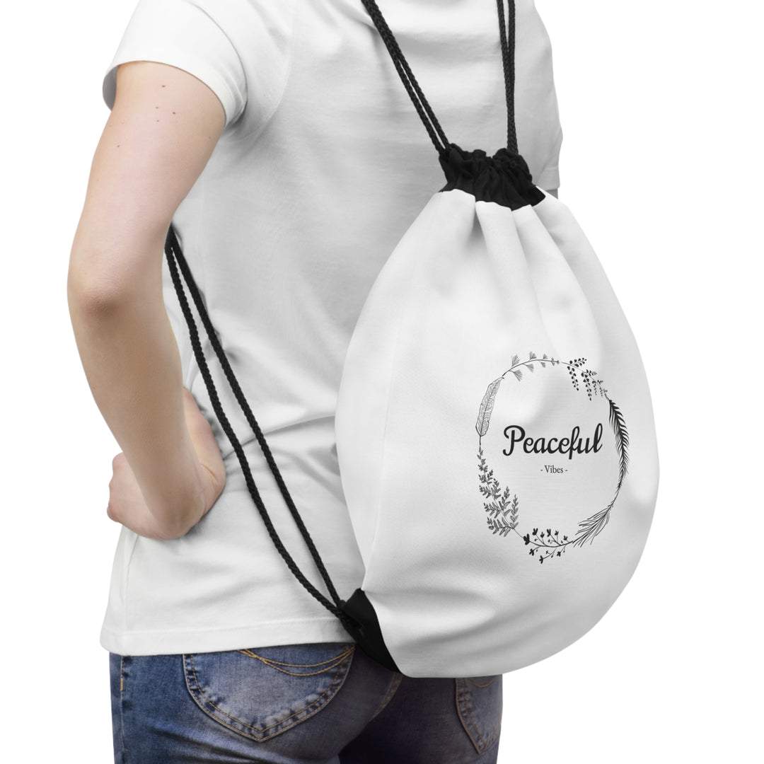 "Peaceful Vibes" Drawstring Bag