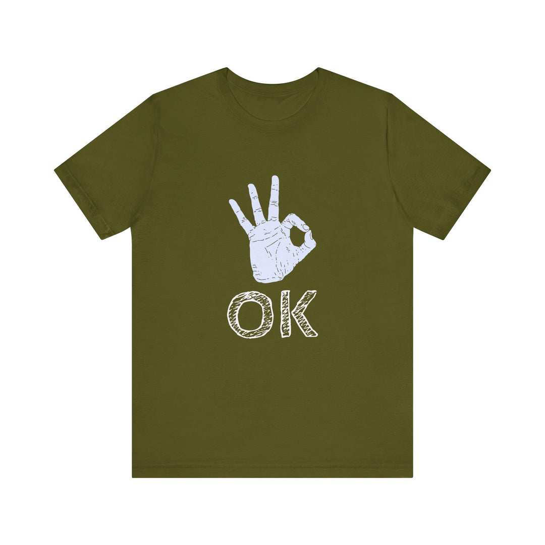 "OK" Unisex Jersey Short Sleeve Tee