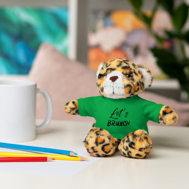 "Let's Brunch" Stuffed Animals with Tee = Cuddly Fun!