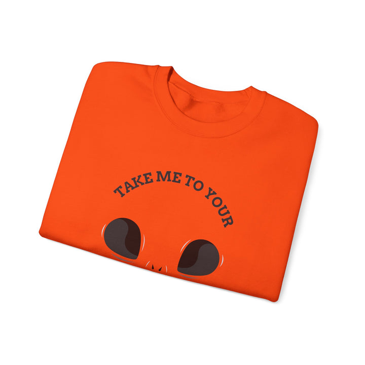 "Take Me To Your Treats" - Sweet & Spooky Style Crewneck Sweatshirt