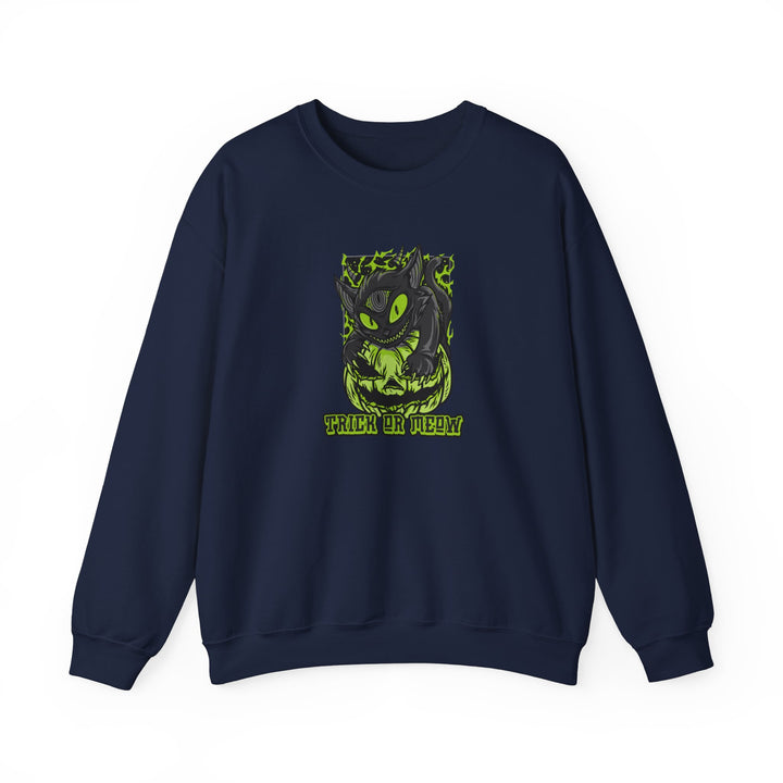 "Trick or Meow" - Spooky Purrfection! Crewneck Sweatshirt