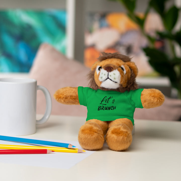 "Let's Brunch" Stuffed Animals with Tee = Cuddly Fun!