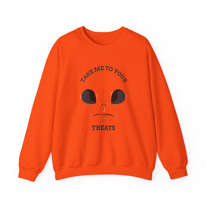 "Take Me To Your Treats" - Sweet & Spooky Style Crewneck Sweatshirt