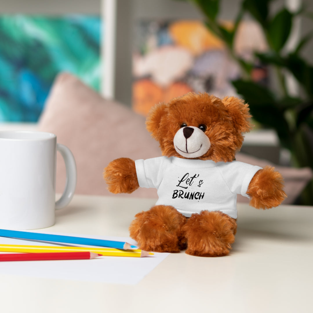 "Let's Brunch" Stuffed Animals with Tee = Cuddly Fun!