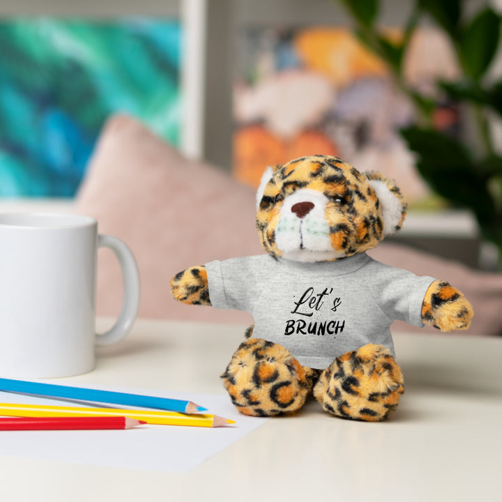 "Let's Brunch" Stuffed Animals with Tee = Cuddly Fun!