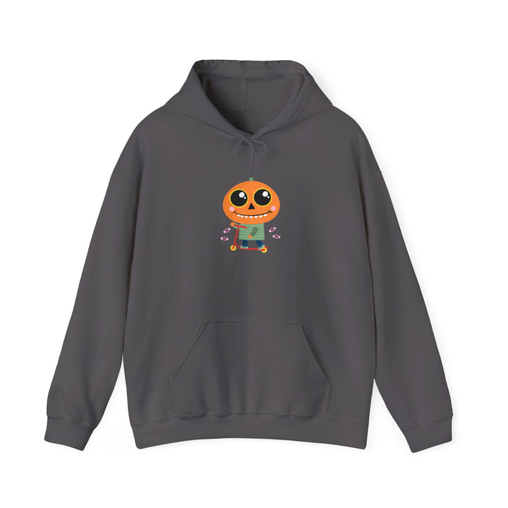 "Pumpkin Rider" - Rev Up Your Halloween Hooded Sweatshirt