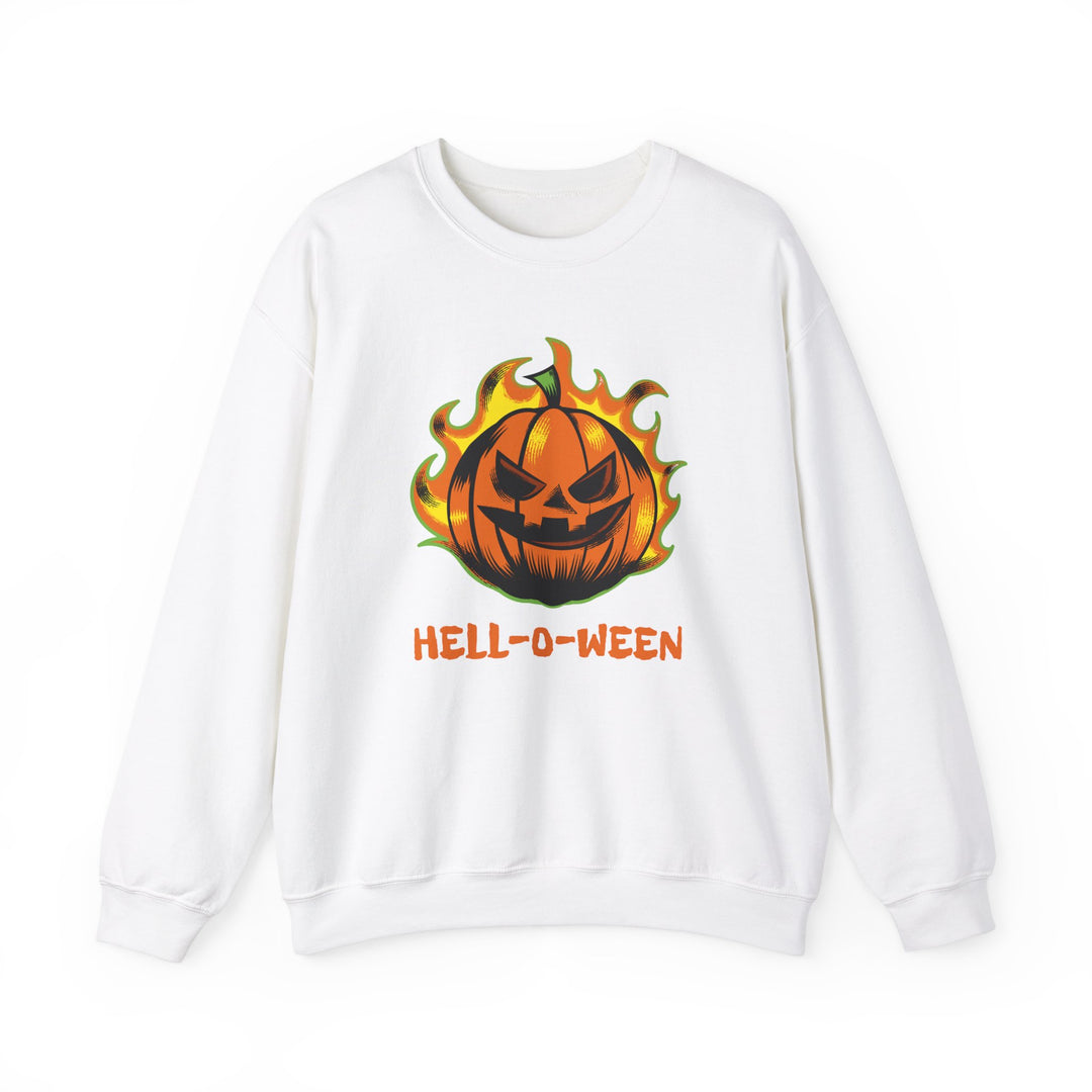 "HELL-O-WEEN" - Spook Tacular Comfort Crewneck Sweatshirt