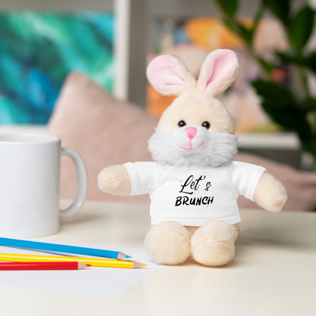 "Let's Brunch" Stuffed Animals with Tee = Cuddly Fun!