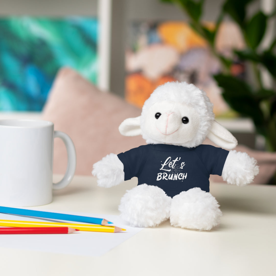 "Let's Brunch" Stuffed Animals with Tee = Cuddly Fun!