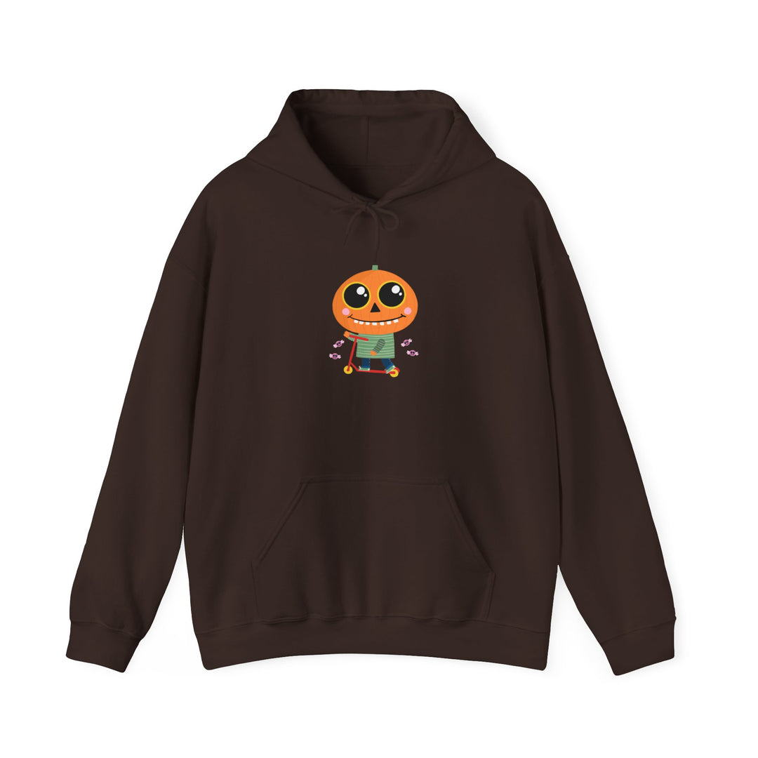 "Pumpkin Rider" - Rev Up Your Halloween Hooded Sweatshirt