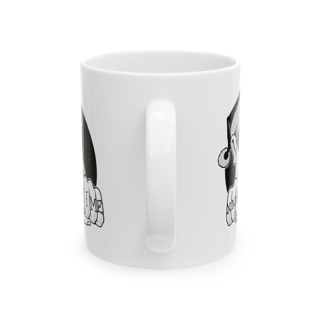 🎄 "XMAS TIME" Festive Mug – Sip in Holiday Style ☕ (black design)