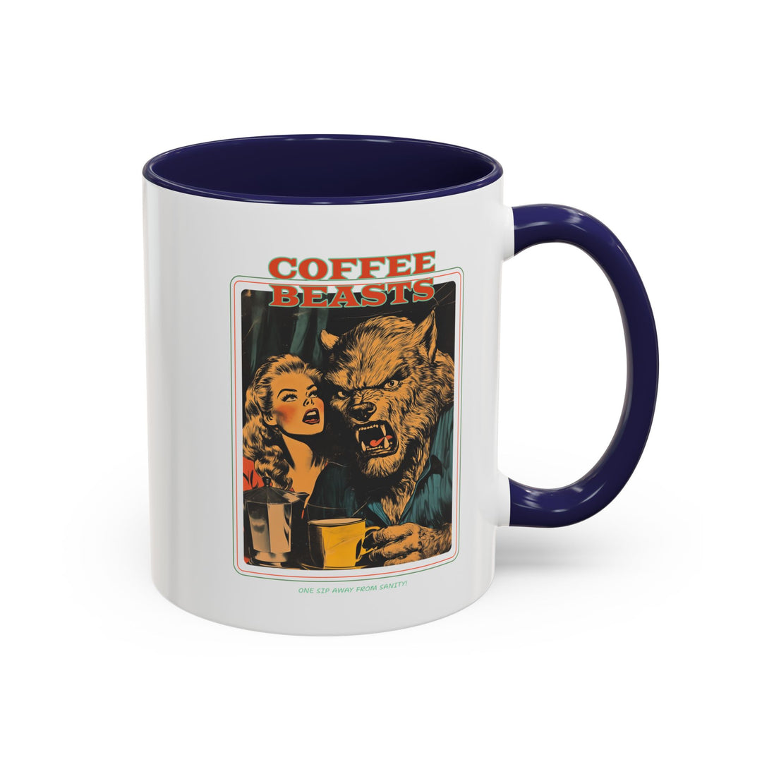 "Coffee Beasts" Accent Mug – Bold Sips, Bold Style