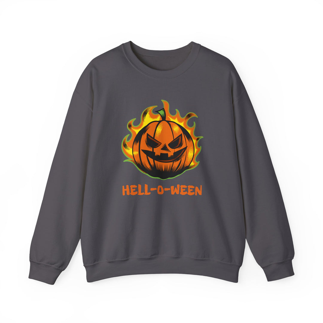 "HELL-O-WEEN" - Spook Tacular Comfort Crewneck Sweatshirt