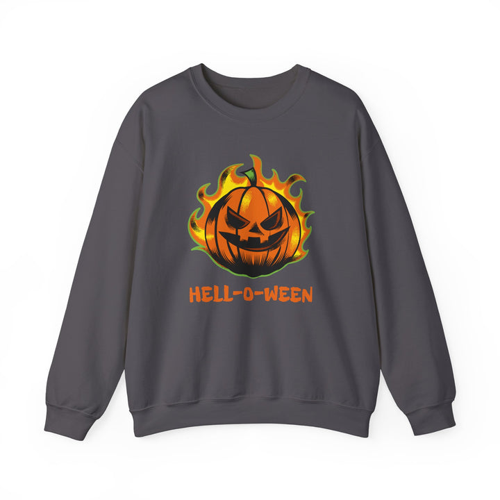 "HELL-O-WEEN" - Spook Tacular Comfort Crewneck Sweatshirt