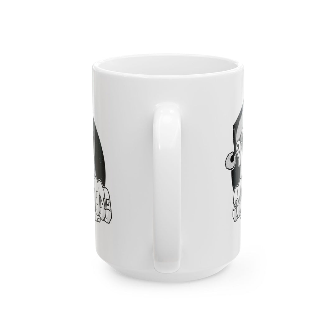 🎄 "XMAS TIME" Festive Mug – Sip in Holiday Style ☕ (black design)