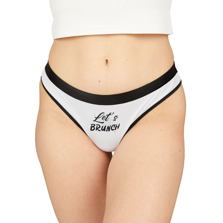 "Let's Brunch" Women's Thongs - Flirty, Fun & Fabulous ALL Day Long