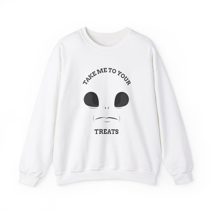 "Take Me To Your Treats" - Sweet & Spooky Style Crewneck Sweatshirt