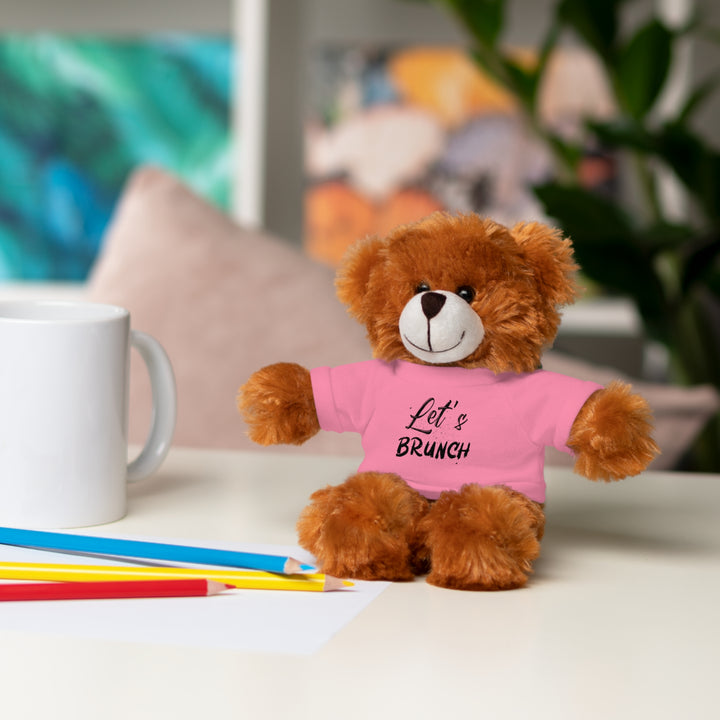 "Let's Brunch" Stuffed Animals with Tee = Cuddly Fun!