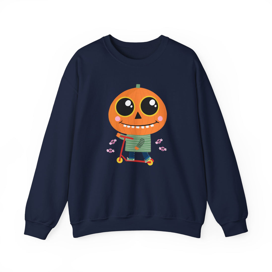 "Pumpkin Rider" - Rev Up Your Halloween Crewneck Sweatshirt