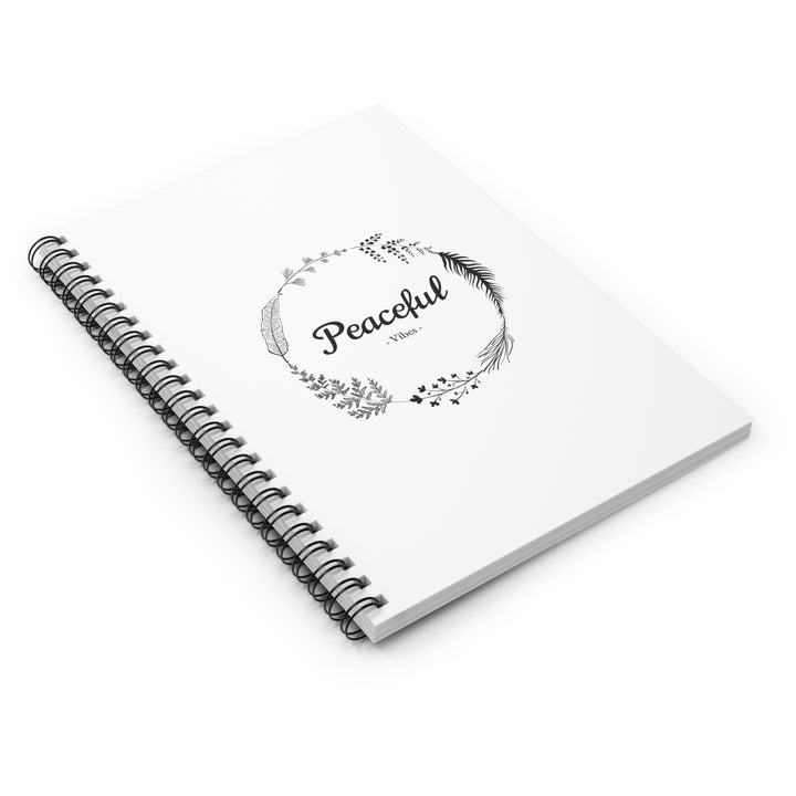 "Peaceful Vibes" Spiral Notebook - Ruled Line - Your Everyday Inspiration