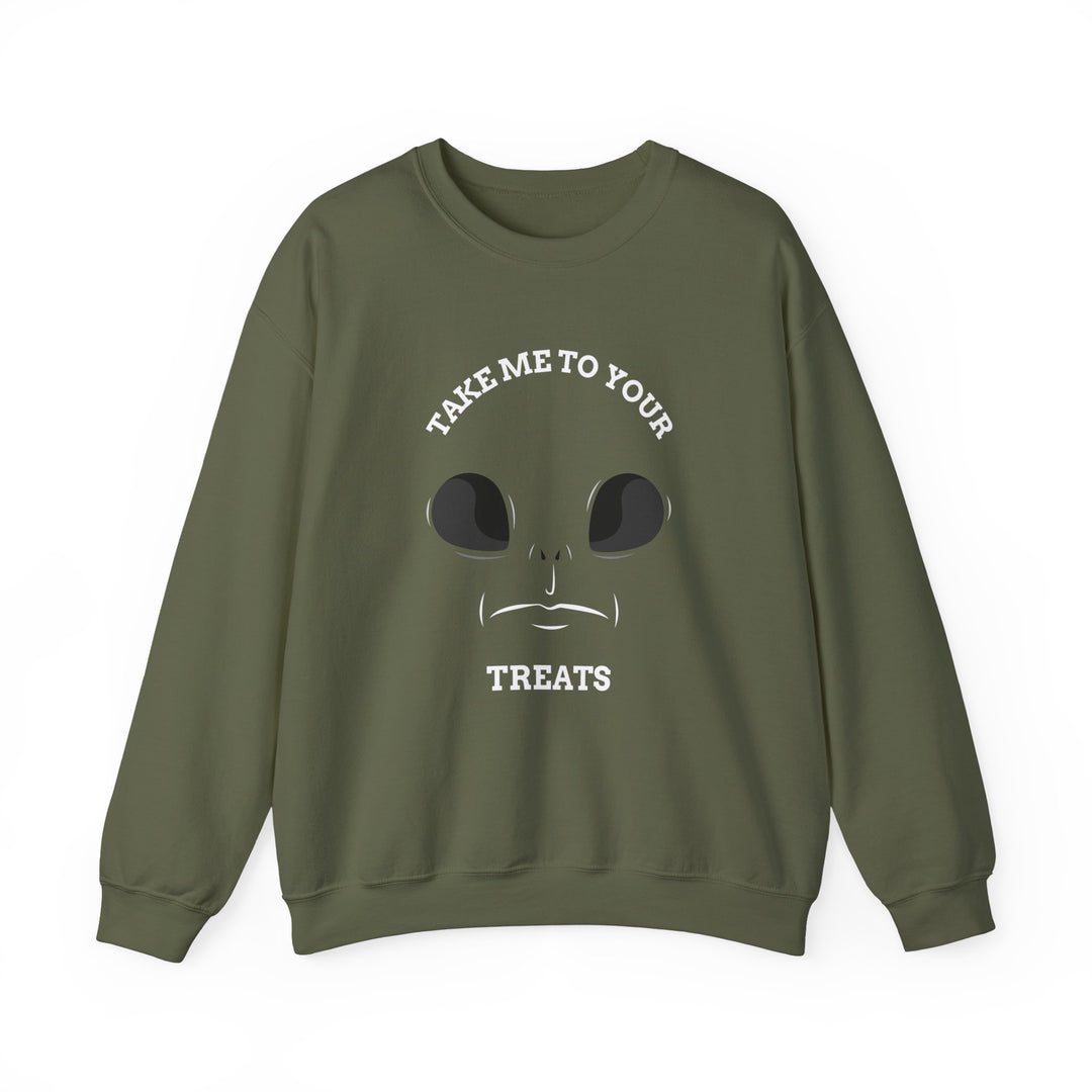 "Take Me To Your Treats" - Sweet & Spooky Style Crewneck Sweatshirt