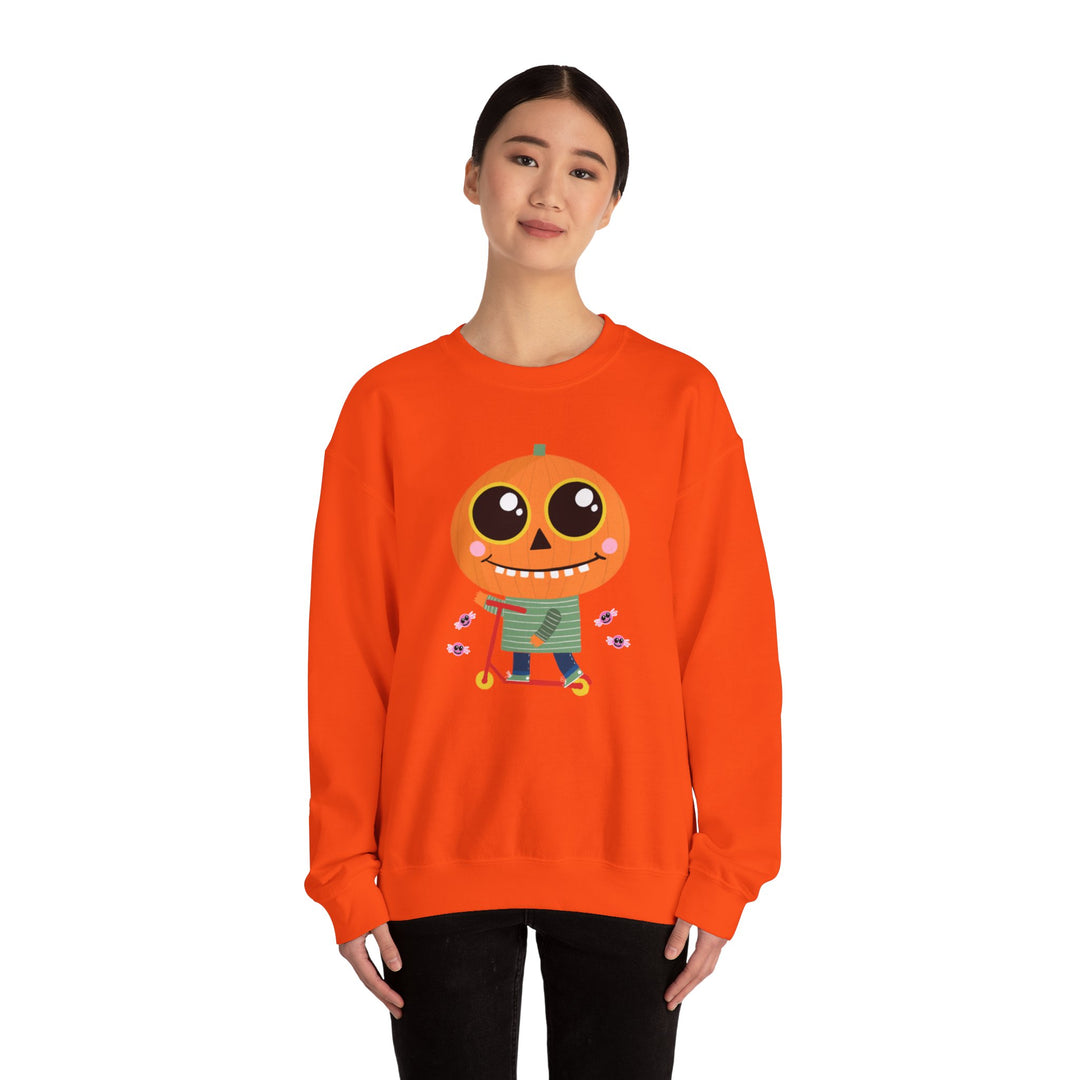 "Pumpkin Rider" - Rev Up Your Halloween Crewneck Sweatshirt