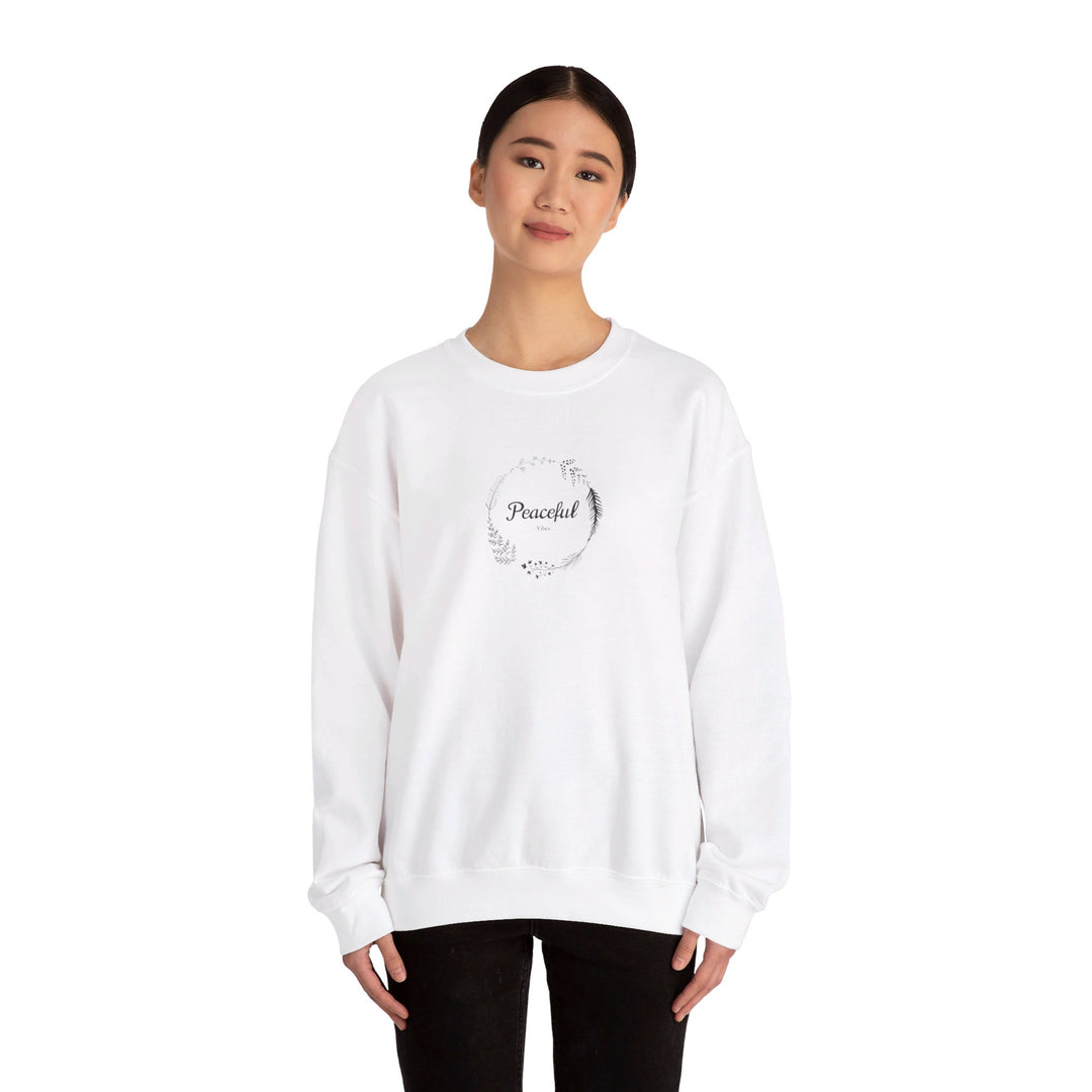 "Peaceful Vibes" Unisex Heavy Blend™ Crewneck Sweatshirt - Pure Comfort!