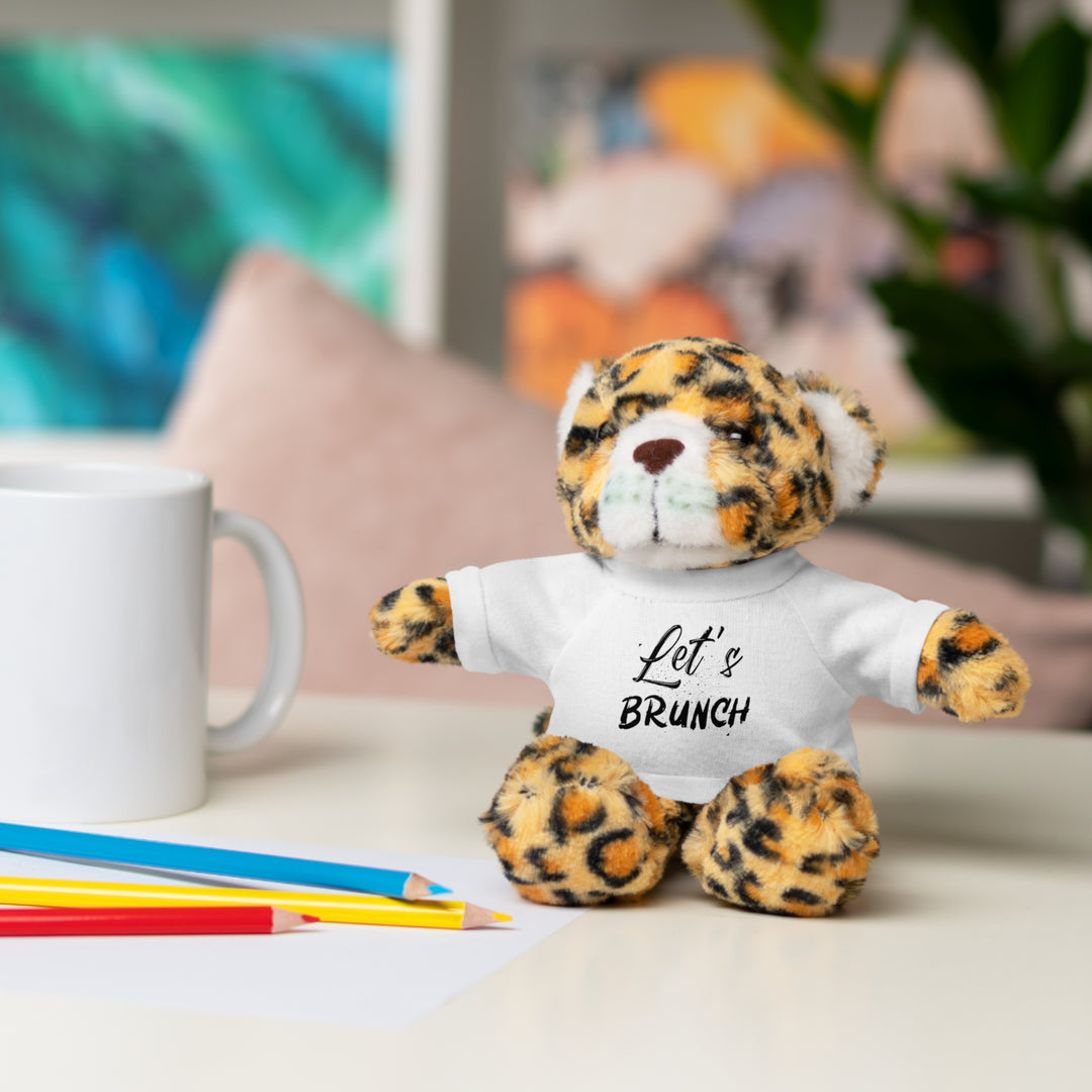 "Let's Brunch" Stuffed Animals with Tee = Cuddly Fun!