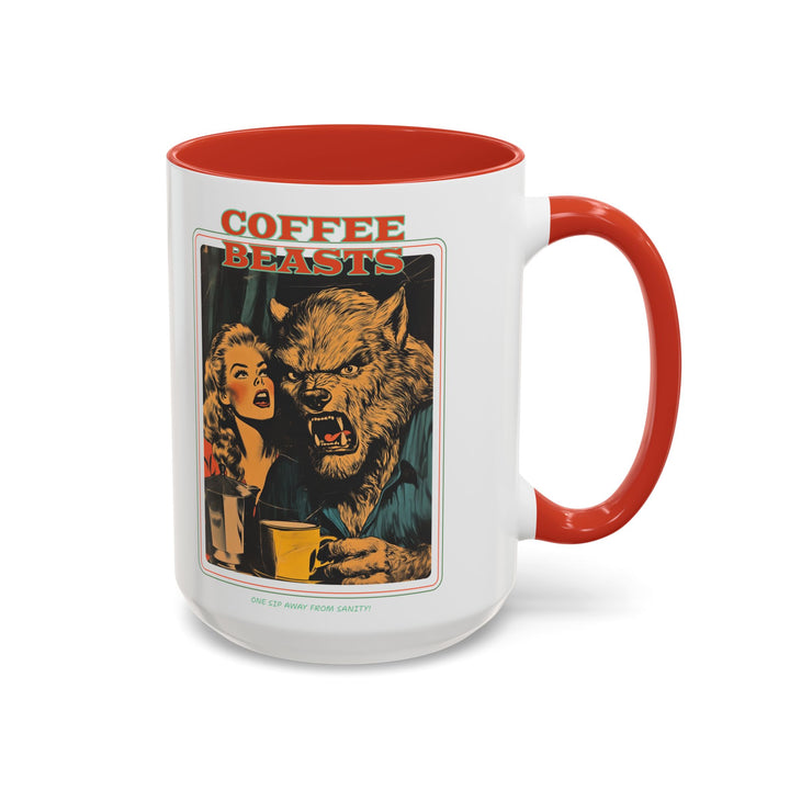 "Coffee Beasts" Accent Mug – Bold Sips, Bold Style