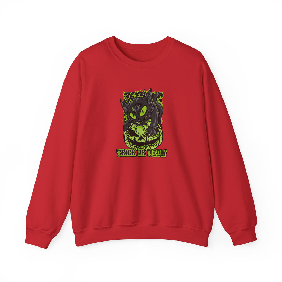 "Trick or Meow" - Spooky Purrfection! Crewneck Sweatshirt