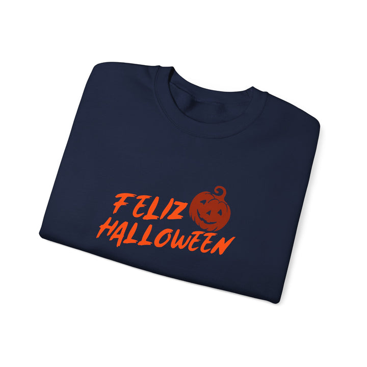 "Feliz Halloween" - Spooktacular Style Crewneck Sweatshirt