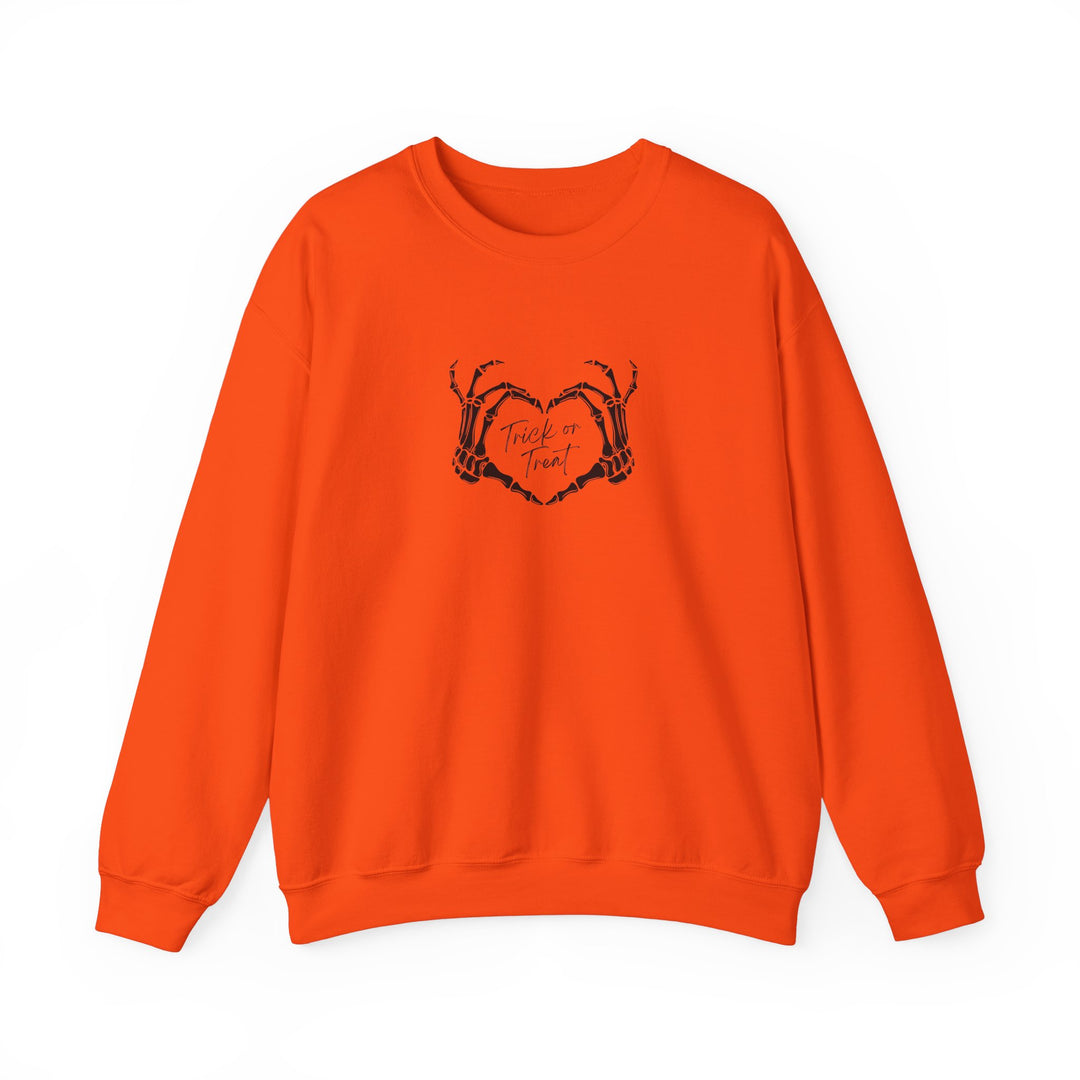 "Trick or Treat" - Skeleton Hands Crewneck Sweatshirt