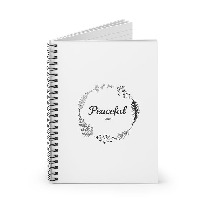 "Peaceful Vibes" Spiral Notebook - Ruled Line - Your Everyday Inspiration